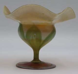 L.C. Tiffany Favrile Glass Compote, no. 8500 D.