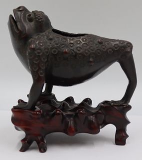 Ex-Christie's East Chinese Bronze Jin Chan.