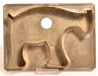 Large Stylized Horse Tin Cookie Cutter.