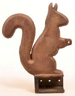 Cast Iron Squirrel Form Wind Mill Weight.