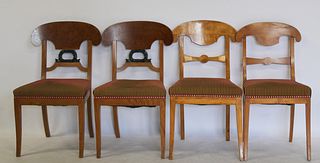 2 pairs Of Biedermeier Chairs .