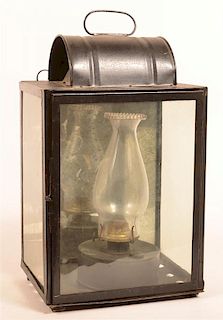 19th Century Tin Kerosene Lantern.