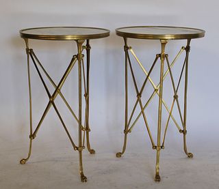 A Pair Of Bagues Quality Bronze Gueridon Tables.