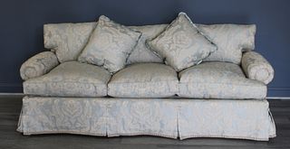 A Vintage And Quality Down Filled Sofa.