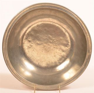 19th Century Unsigned Pewter Basin.