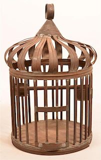 19th Century Tin Bird Cage.