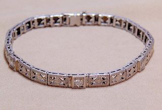 Diamond Filigree Bracelet