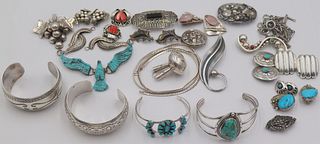 STERLING. Assorted Sterling Jewelry Grouping.