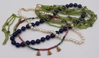 JEWELRY.  Assorted Beaded and Pearl Necklace