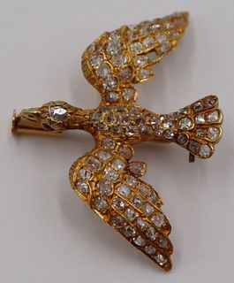 JEWELRY. Victorian 18kt Gold and Rose Cut Diamond