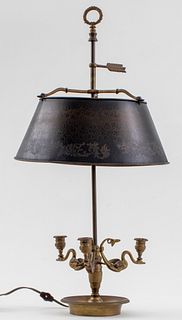 French Empire Manner Bronze Bouillotte Lamp