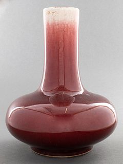 Chinese Sang de Boeuf / Oxblood Porcelain Vase