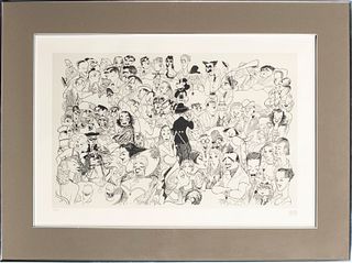 Al Hirschfeld "Movieland '54" Lithograph on Paper