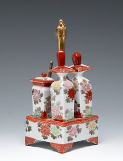 Perfumers. Japanese, mid-20th century.
Glazed porcelain.