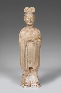High dignitary. China, Tang Dynasty, 618-907 AD
Glazed pottery.