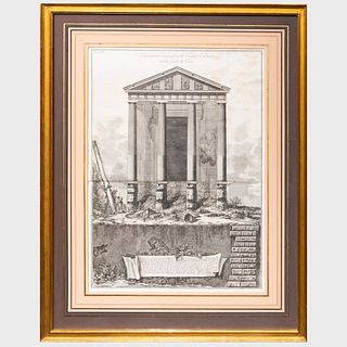 Giovanni Battista Piranesi (1720-1778): Elevazione Ortographica del Tempio d'Ercole; and Portico del Pantheon