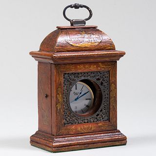 George II Red Japanned Watch Hutch