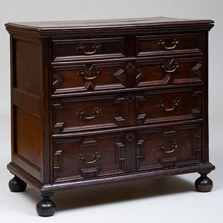 William and Mary Style Oak Chest