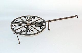 Antique Iron Rotating Gridiron
