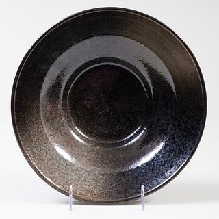 Modern Black Glazed Pottery Bowl