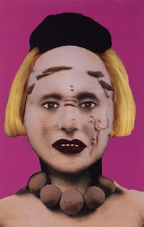 ORLAN (Saint-Étienne, France, 1947).
"Disfiguration-Refiguration, Pre-Columbian Self-hybridizations, No. 21", 1999.
Photography. Issue 3/7.
Work repro