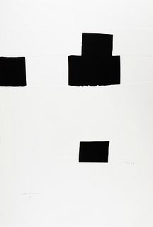 EDUARDO CHILLIDA JUANTEGUI (San Sebastián, 1924 - 2002).
Untitled, from the Olympic Centennial Suite, 1992.
Serigraph with relief on Vélin d’Arches pa