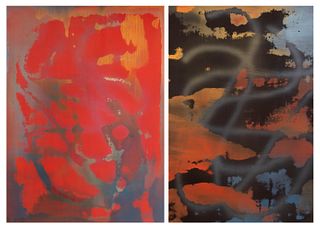 JOSÉ MANUEL BROTO GIMENO (Zaragoza, 1949).
"Paradise", 1997.
Diptych. Oil on canvas glued to wood.