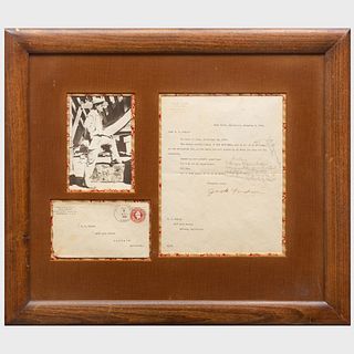 Letter from Jack London to R.L. Kidder with Envelope and Photograph