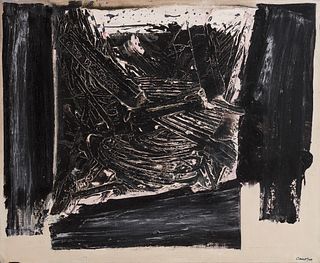 RAFAEL CANOGAR (Toledo, 1935).
"Manipulo", 1961.
Oil on canvas.
Work reproduced on the artist's website and in the artist's catalog No. 1961-001.
Sign