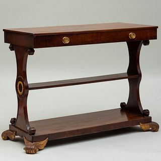 Regency Gilt-Metal-Mounted Mahogany Table, stamped Wilkinson Ludgate Hill , 9337
