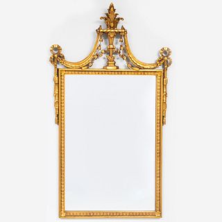 Continental Neoclassical Style Giltwood Mirror