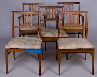 Mid-Century Tung Si Dining Chairs, Set of Five (5)