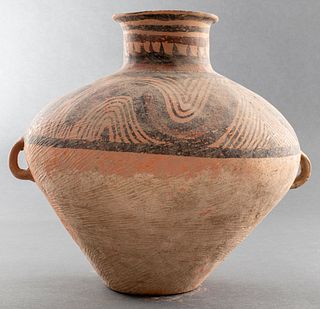 Chinese Neolithic Period Pottery Handled Vessel