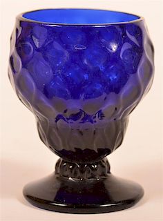 Steigel Type Cobalt Blue Blown Glass Master Salt