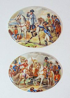 Two Limoges Porcelain Plaques