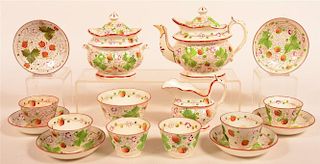Queens Rose and Strawberry 16 Pc. Tea Service.