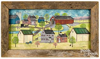 Dolores Hackenberger Amish town scene