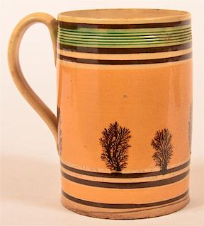 Seaweed Mocha Decorated Soft Paste Mug.