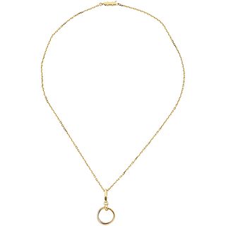 CHOKER AND PENDANT IN 18K YELLOW GOLD, CARTIER Weight:  8.5 g