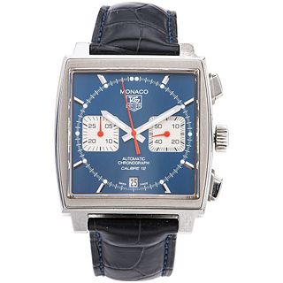 TAG HEUER MONACO CHRONOGRAPH WATCH IN STEEL REF. CAW2111  Movement: automatic