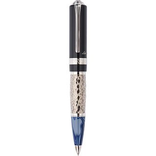 MONTBLANC LIMITED EDITION LEO TOLSTOY WRITERS EDITION BALLPOINT PEN IN RESIN AND BASE METAL