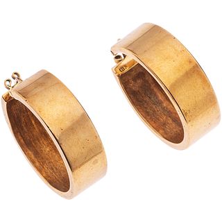 PAIR OF EARRINGS IN 18K YELLOW GOLD Weight: 10.1 g