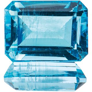 UNASSEMBLED TOPAZ WITH GIA CERTIFICATE Octagonal cut ~22.73 ct Certificate number: 6167906143