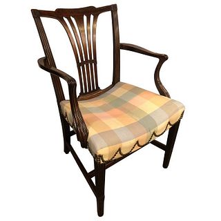 18th Century Sheridan Armchair with Slanted Seat