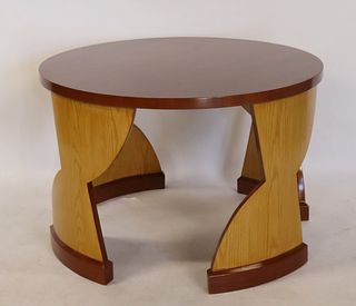 Art Deco Style Two Tone Sculpted Table .