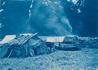 Edward Curtis, Sealer’s Camp - Yakutat Bay, 1899