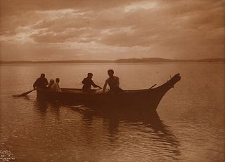 Edward Curtis, Homeward - Puget Sound, 1898