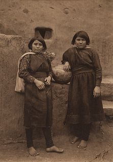 Edward Curtis, Zuni Girls, 1900