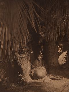 Edward Curtis, Mrs. Marcos Under the Palms, 1905