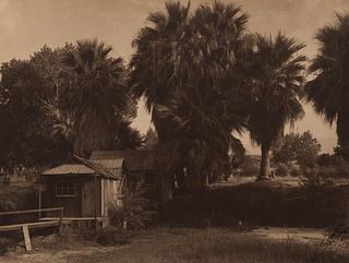 Edward Curtis, Modern Houses at Palm Springs - Cahuilla, 1905